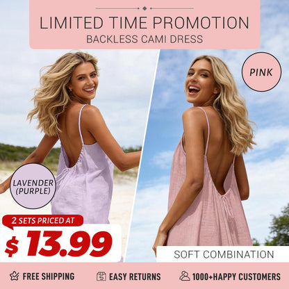Limited Time Promotion - Backless Cami Dress