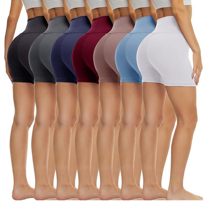 7-Pack Women’s 3”/5”/8” Workout Shorts