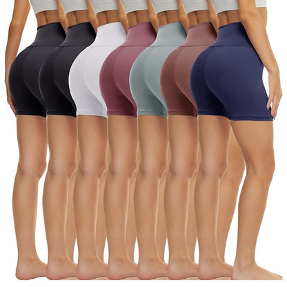 7-Pack Women’s 3”/5”/8” Workout Shorts