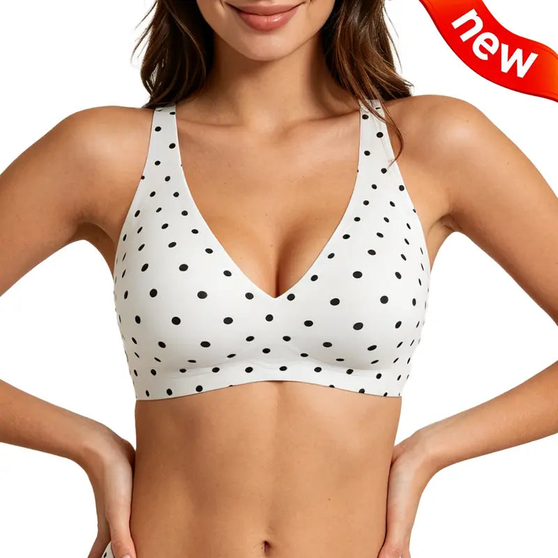 Wireless Womens Comfortable Wireless Bras Push Up Bralettes Seamless Tshirts Bras Deep V Everyday Bras