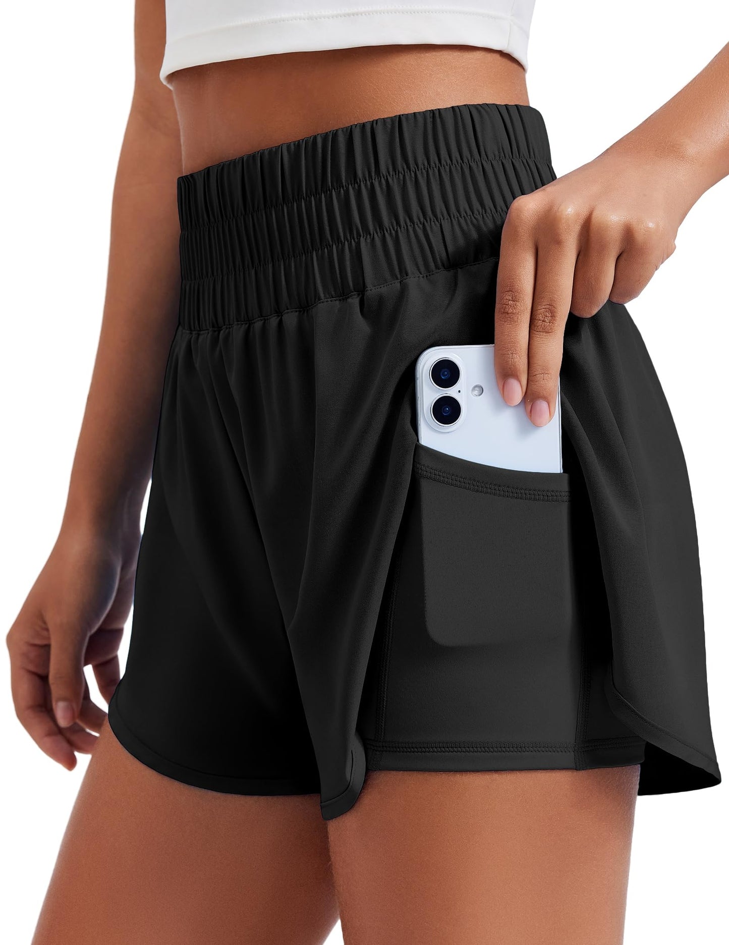 Limited time clearance🔥Anti-exposure sports shorts with built-in inner layer and convenient side pockets
