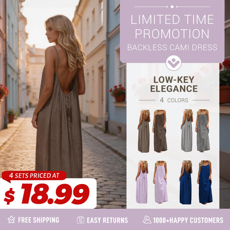 Limited Time Promotion - Backless Cami Dress