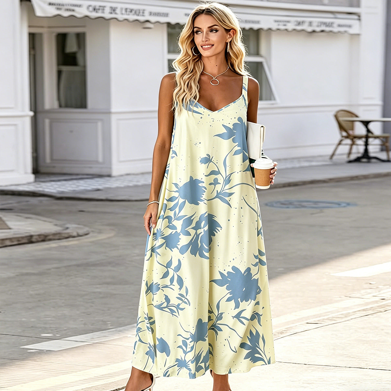 🔥Last day promotion🔥 Printed Slip Dress
