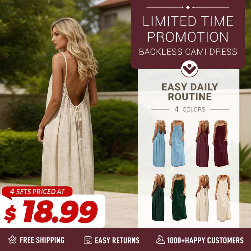 Limited Time Promotion - Backless Cami Dress