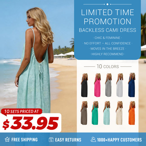 Limited Time Promotion - Backless Cami Dress